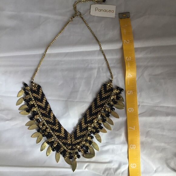 Panacea Beaded Fringe Necklace (G2) - Picture 5 of 6